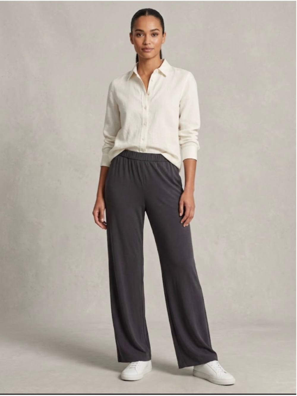Women's Theory Wide Leg Pants Black Size 10